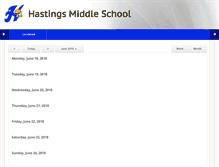 Tablet Screenshot of hastingsmiddleschool.org